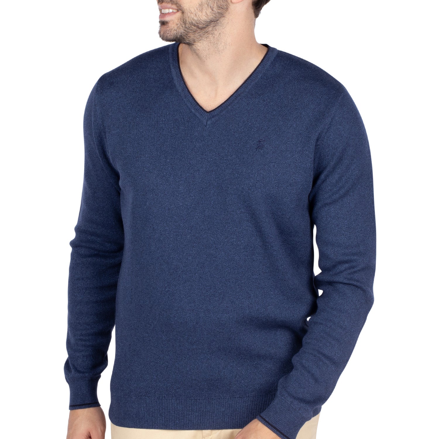 City Indigo v-neck sweater - Shilton