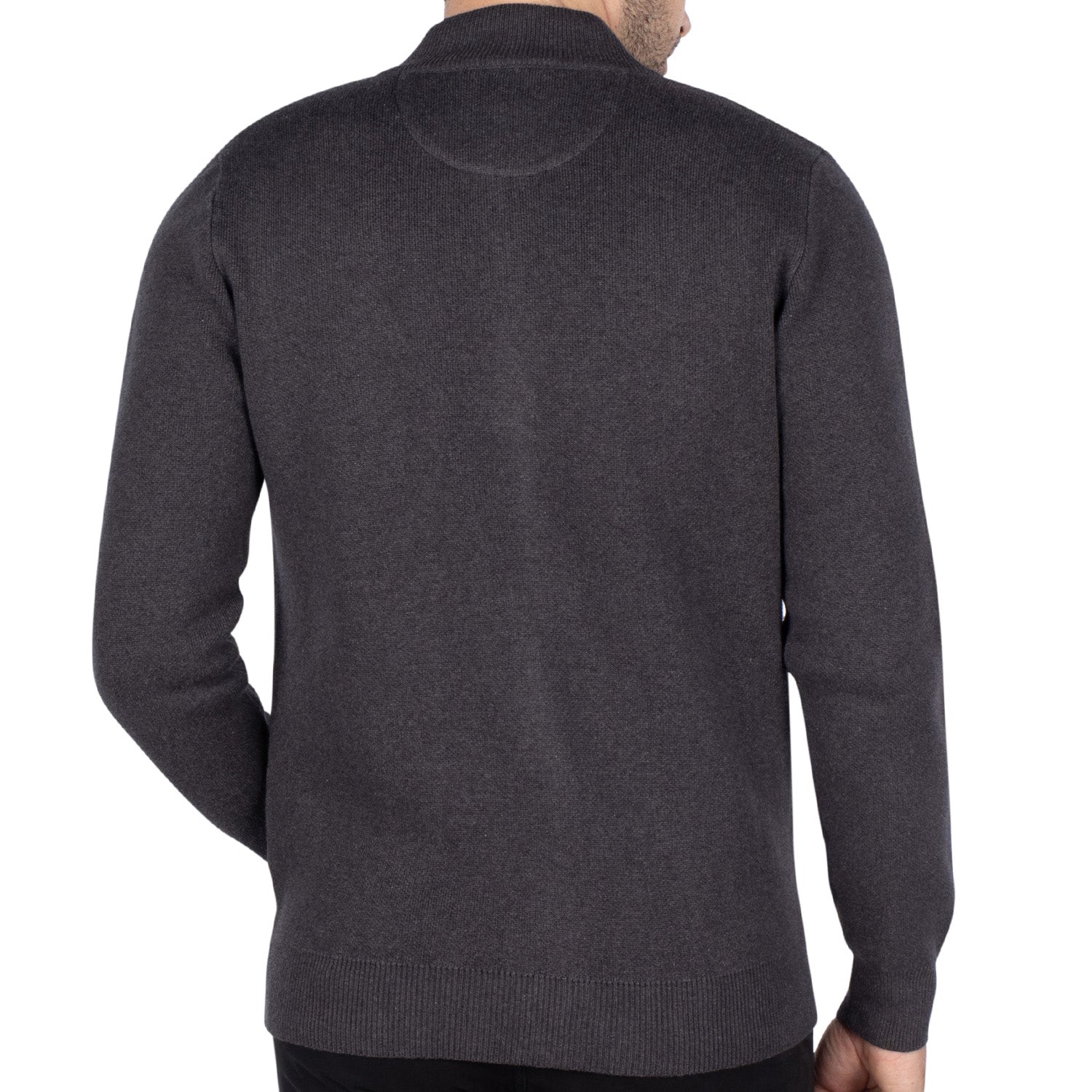 Basic Rugby Vest Charcoal Grey - back view - Shilton
