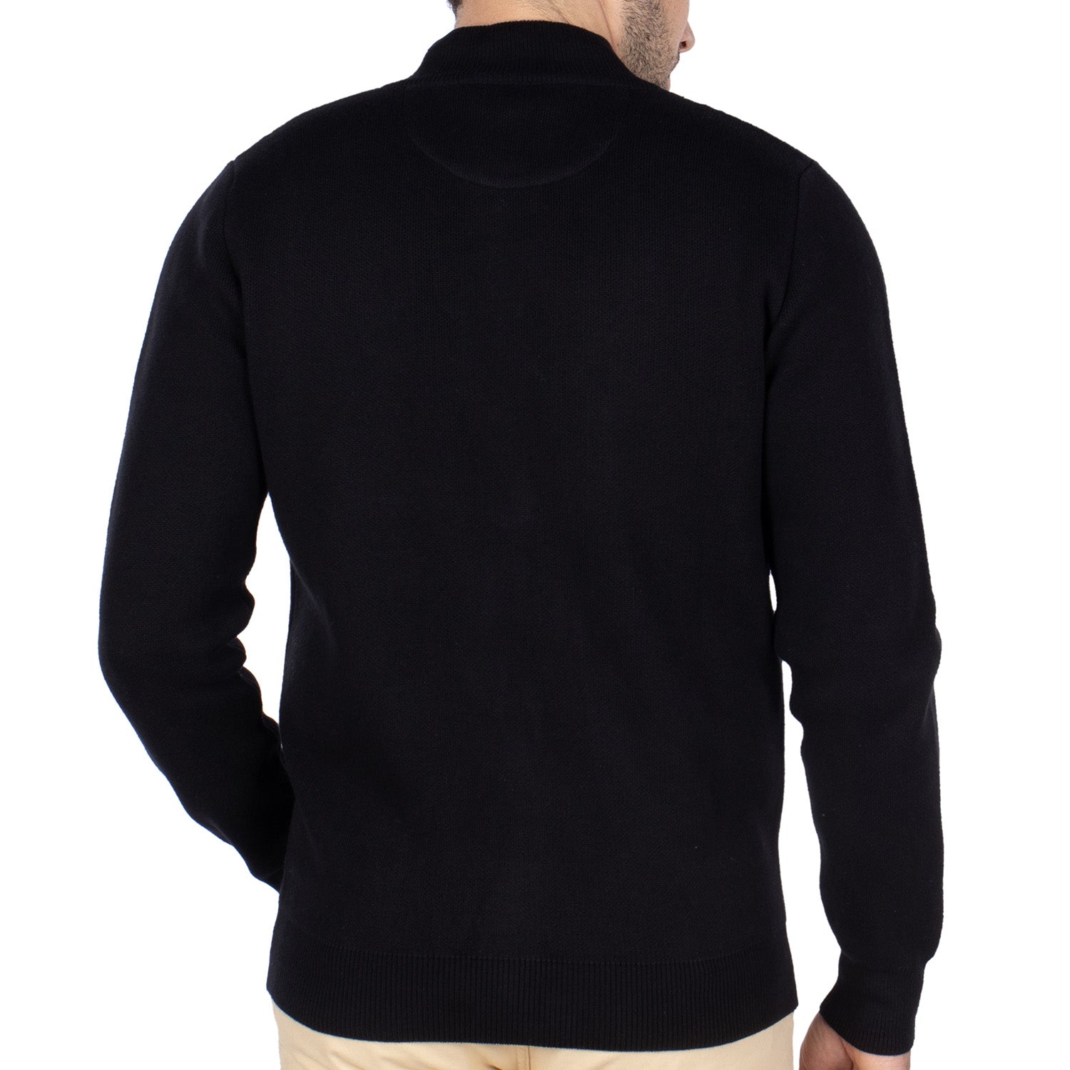 Basic rugby vest Black - back view - Shilton