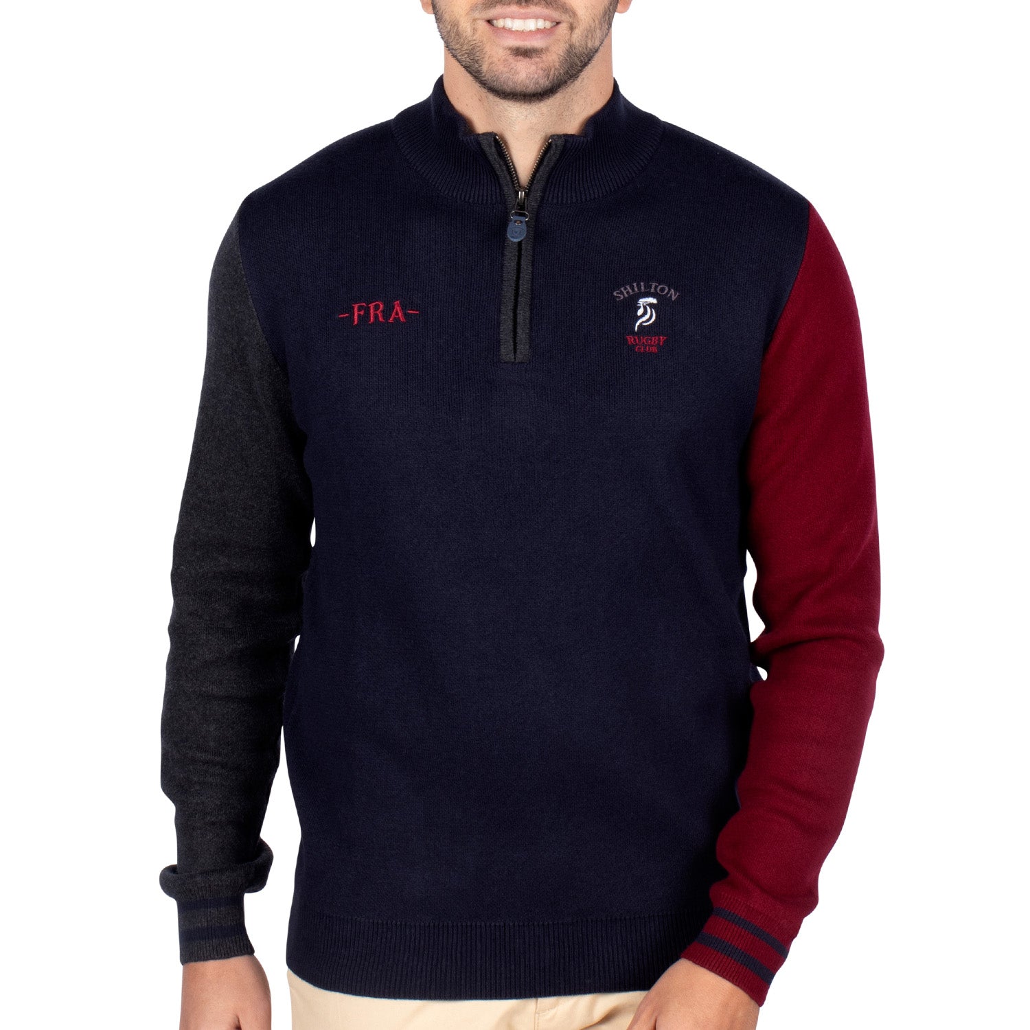 Rugby tricolor sweater