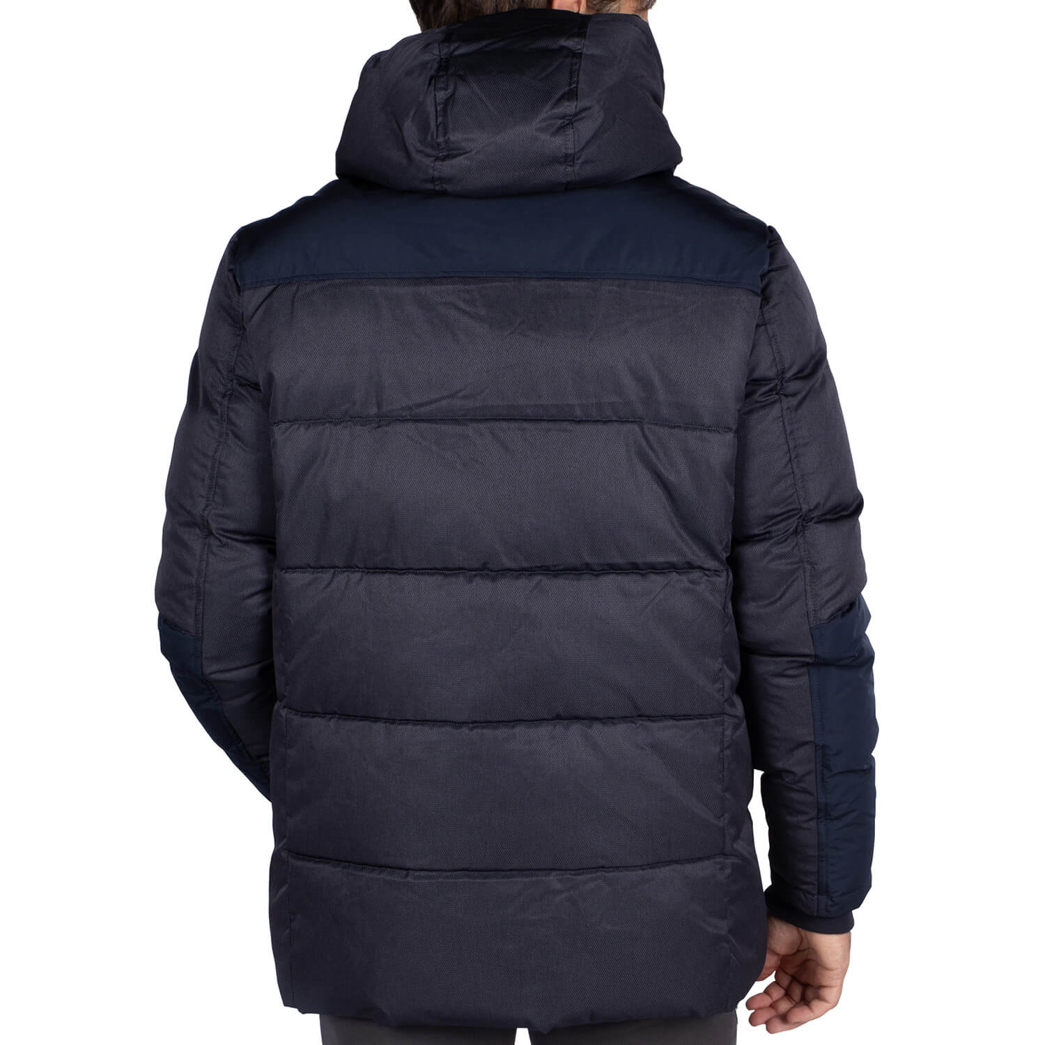 Team Navy fur parka - back view - Shilton