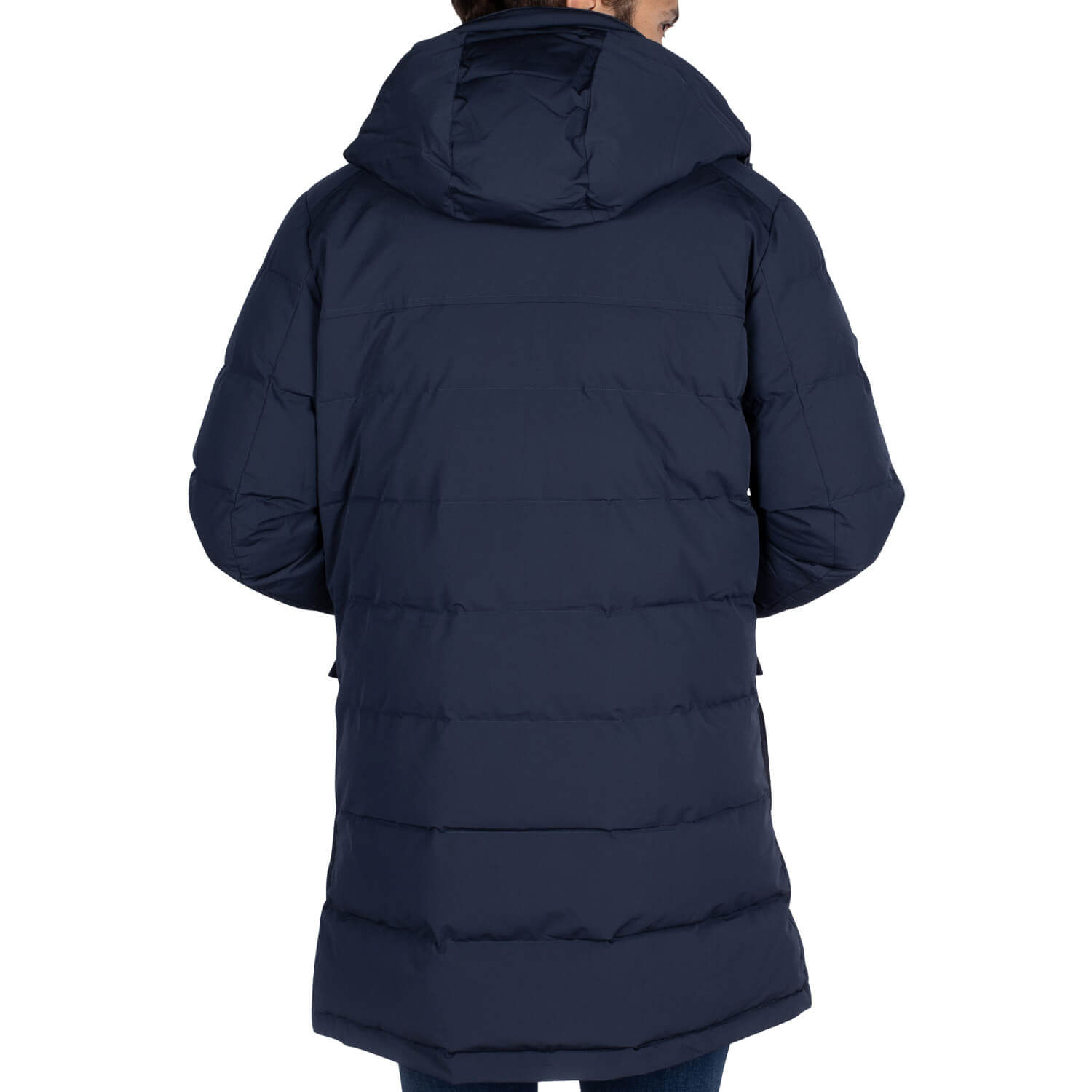 City Navy fur parka - back view - Shilton