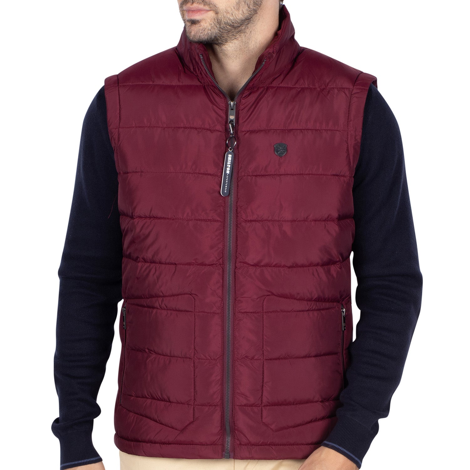 Bordeaux sleeveless down jacket - Shilton