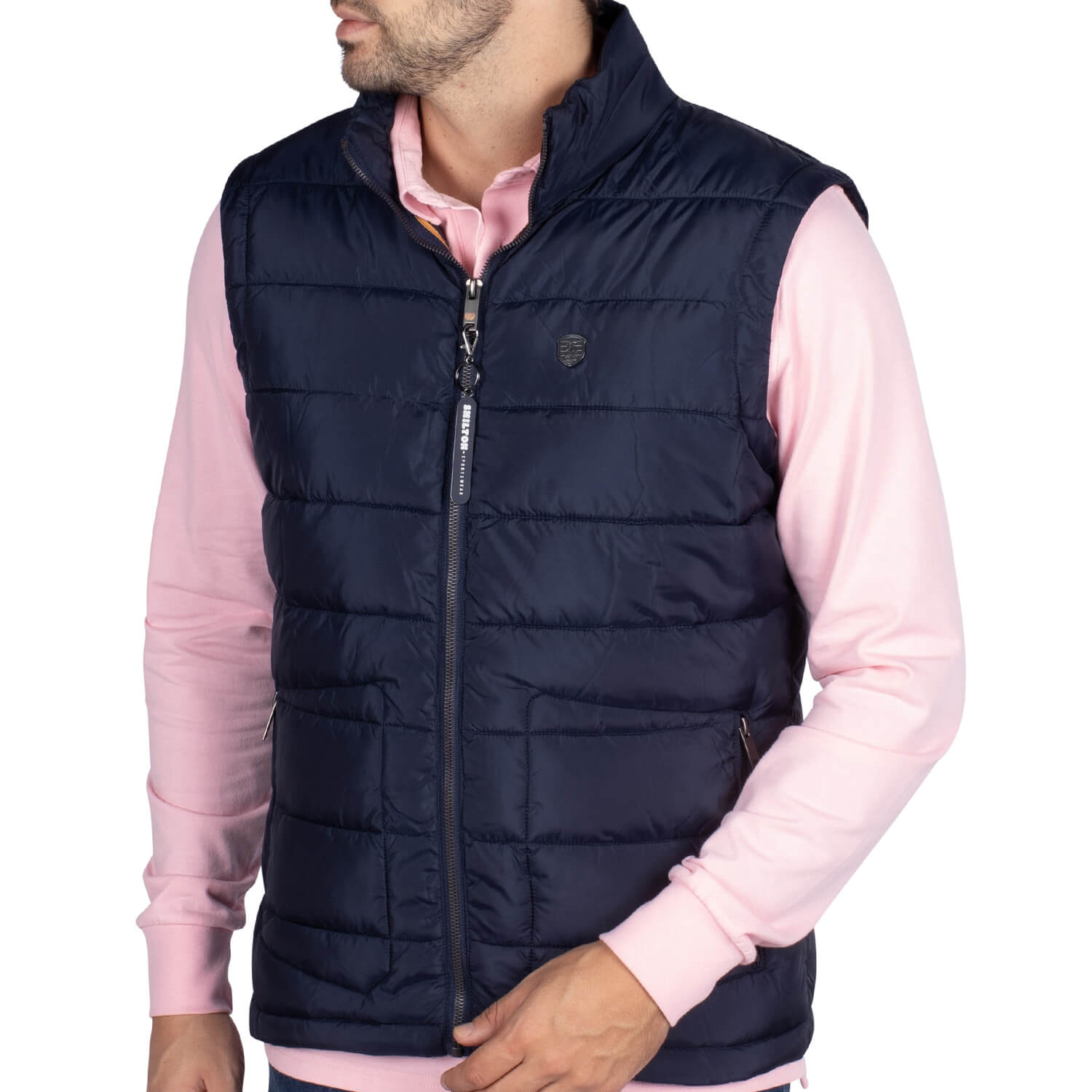 Navy sleeveless down jacket - Shilton