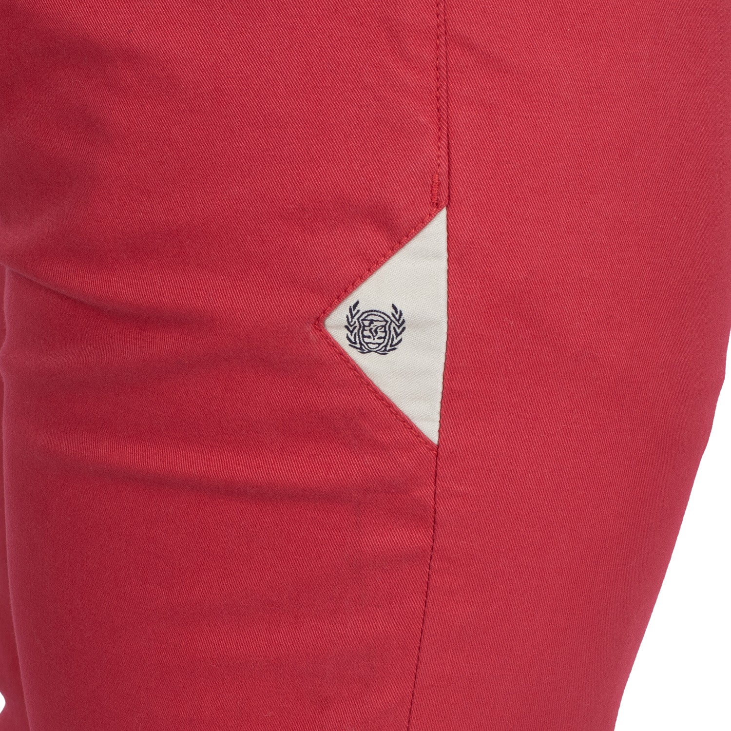 Patch chino pants