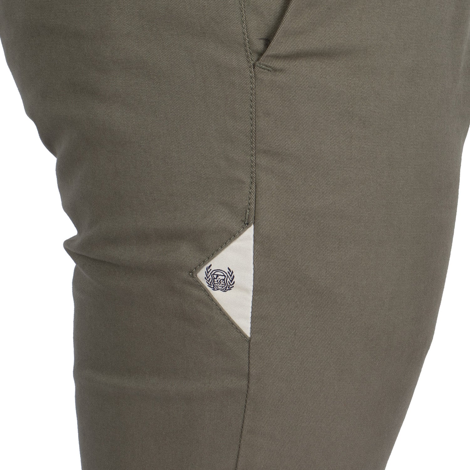 Patch chino pants