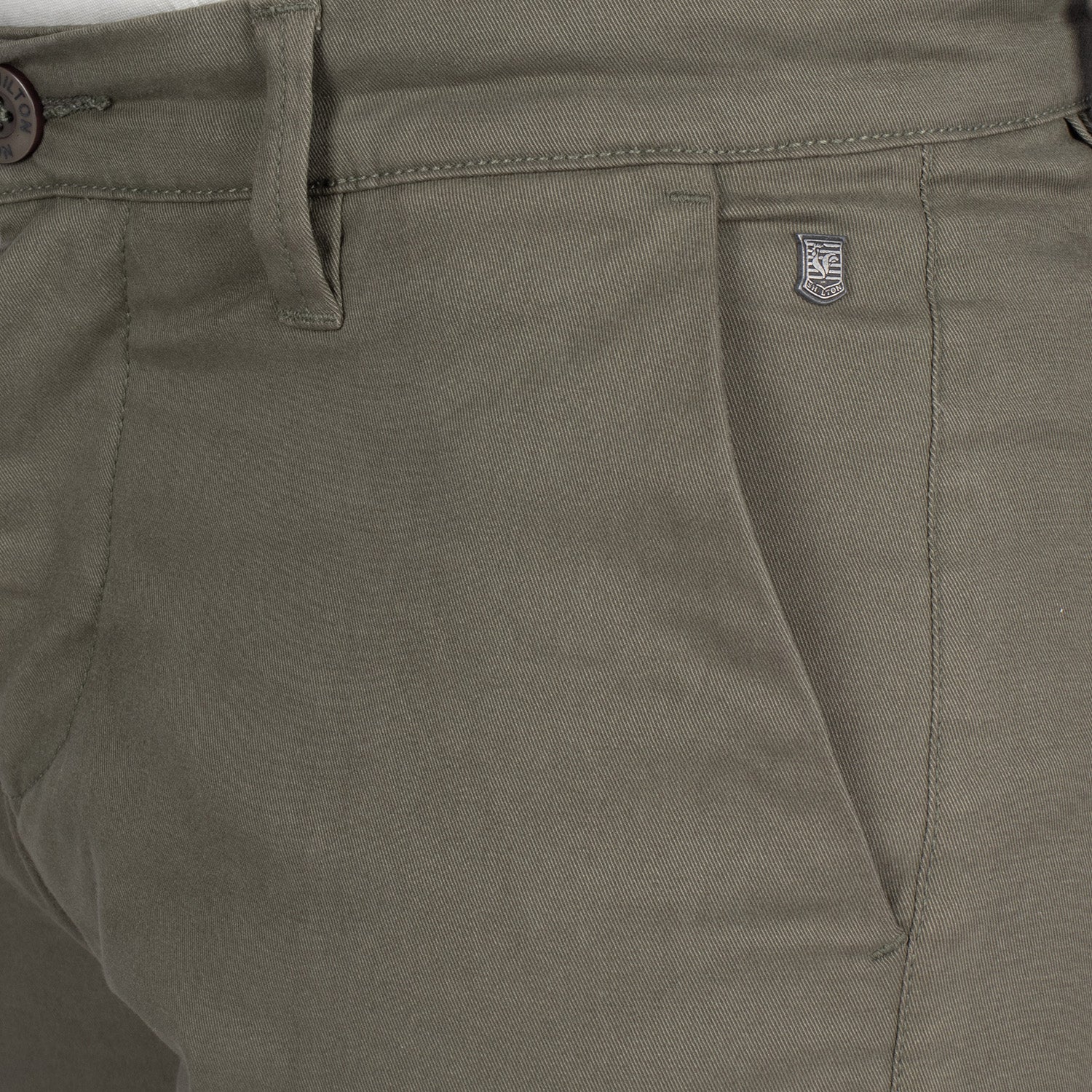 Patch chino pants
