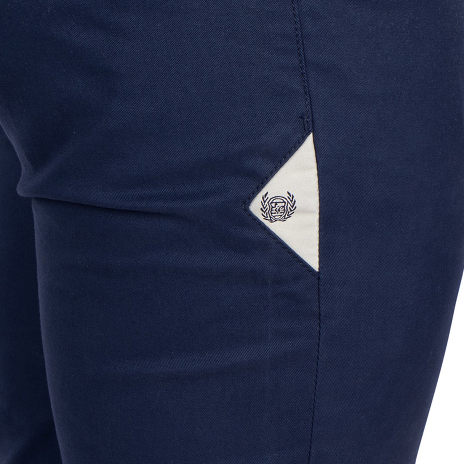 Patch chino pants