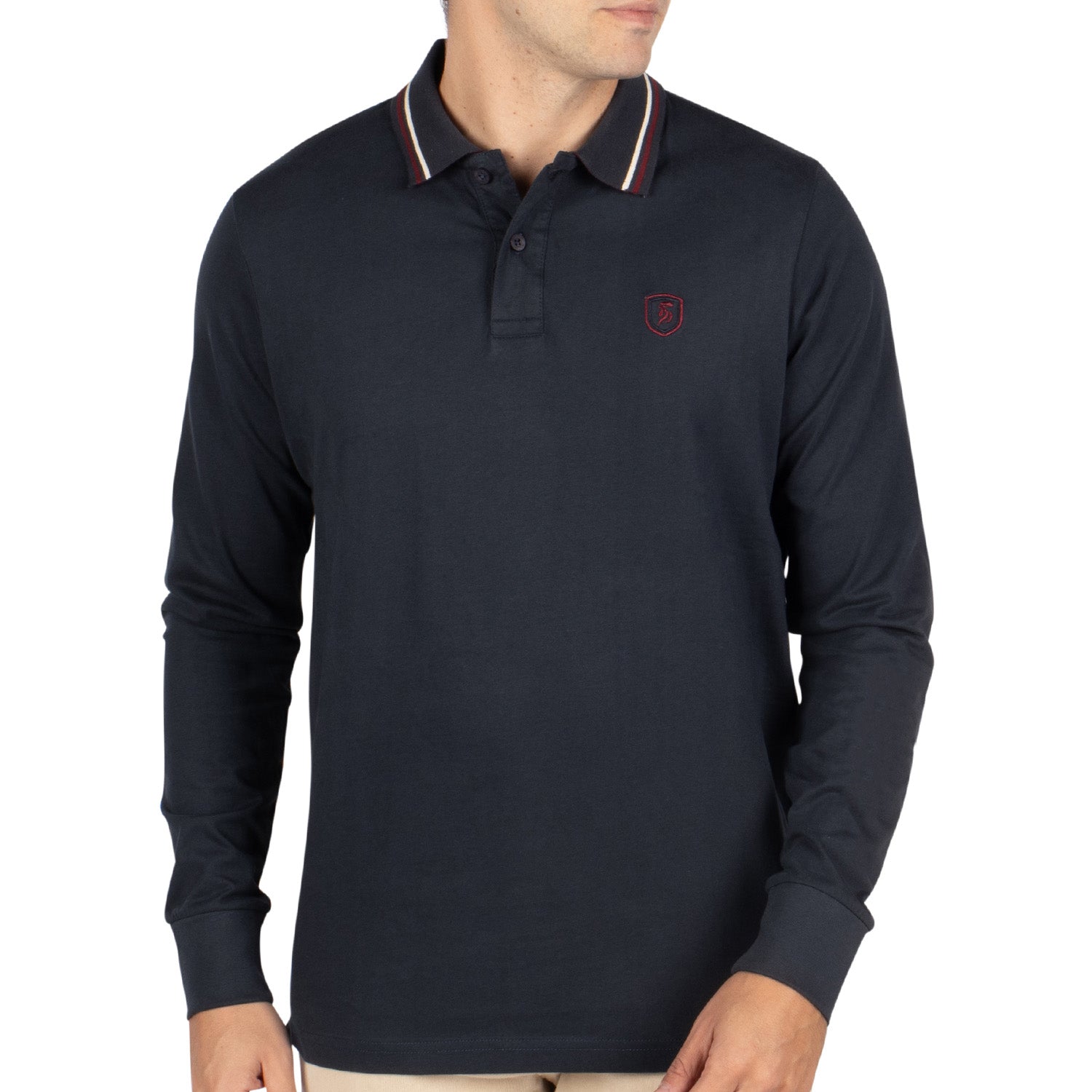 Plain rugby polo shirt