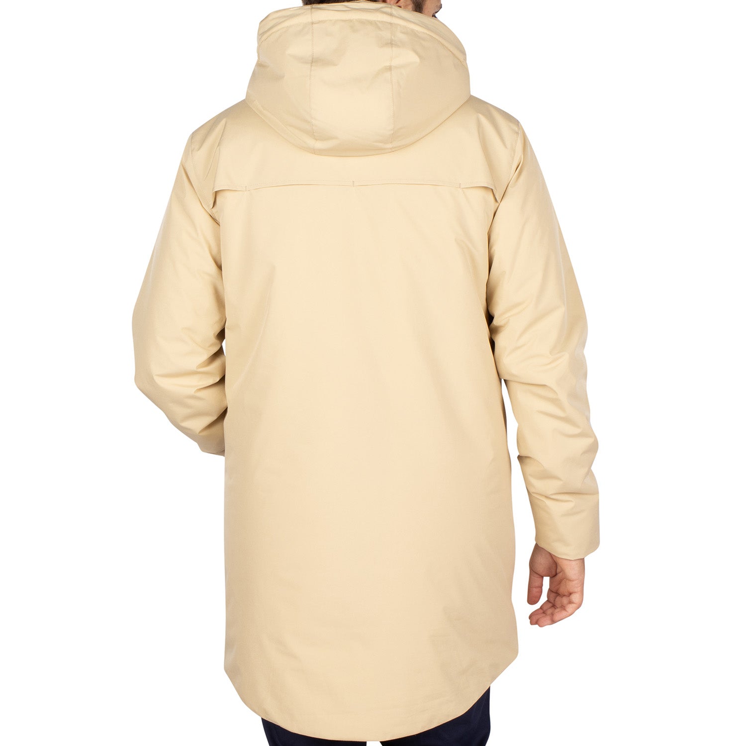 Rain hooded parka