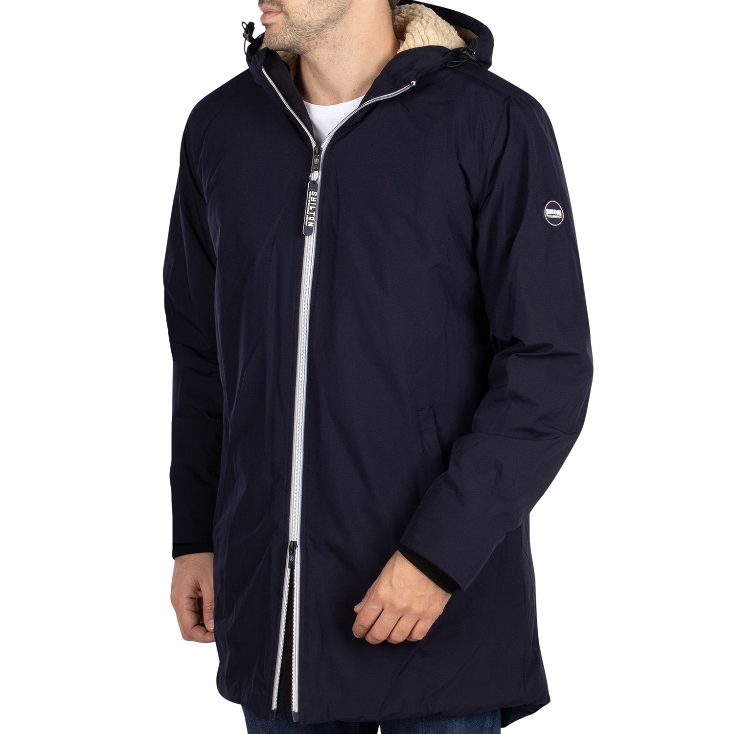Rain hooded parka