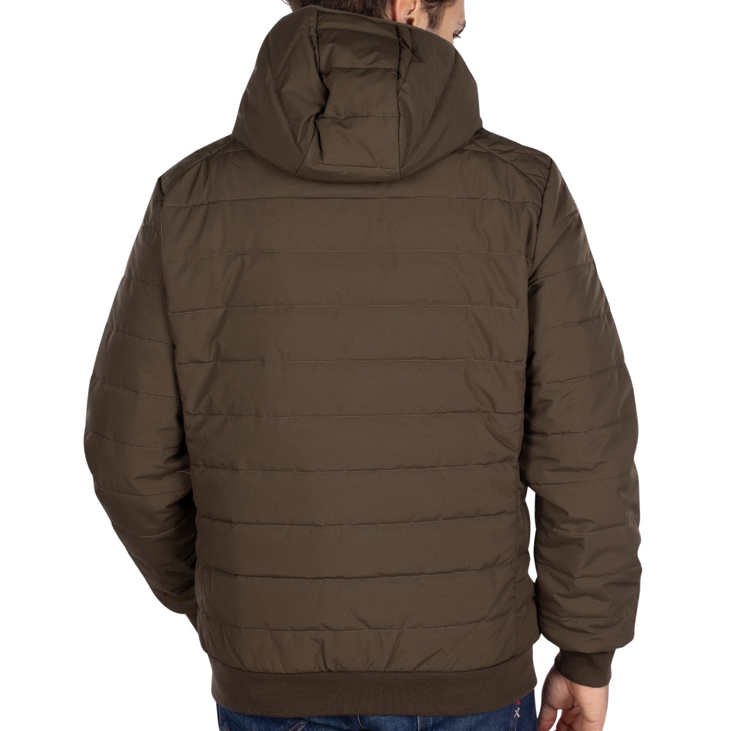 Hooded down jacket
