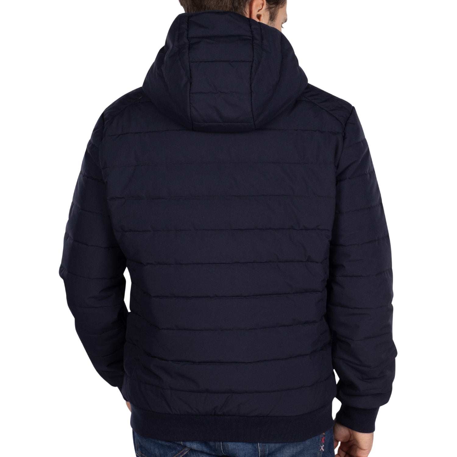 Hooded down jacket