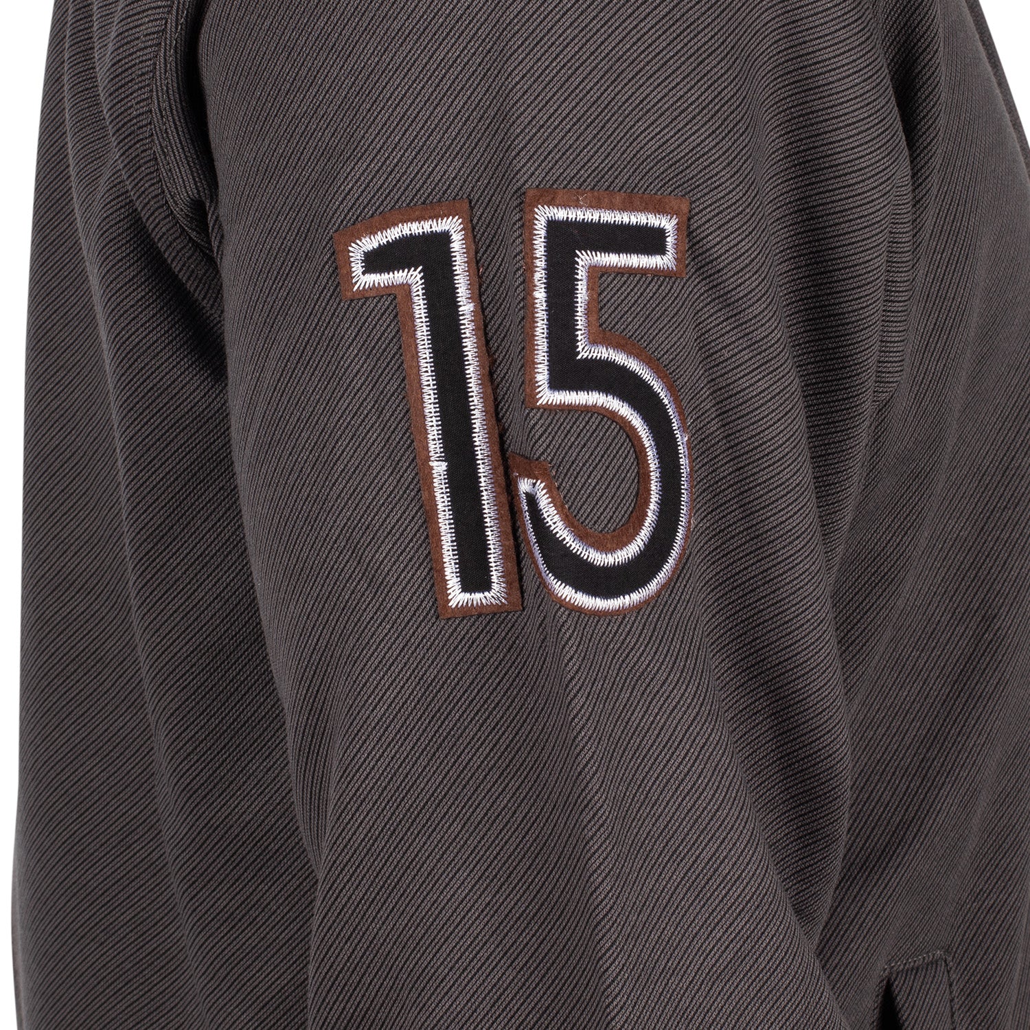 Hooded vest with crest