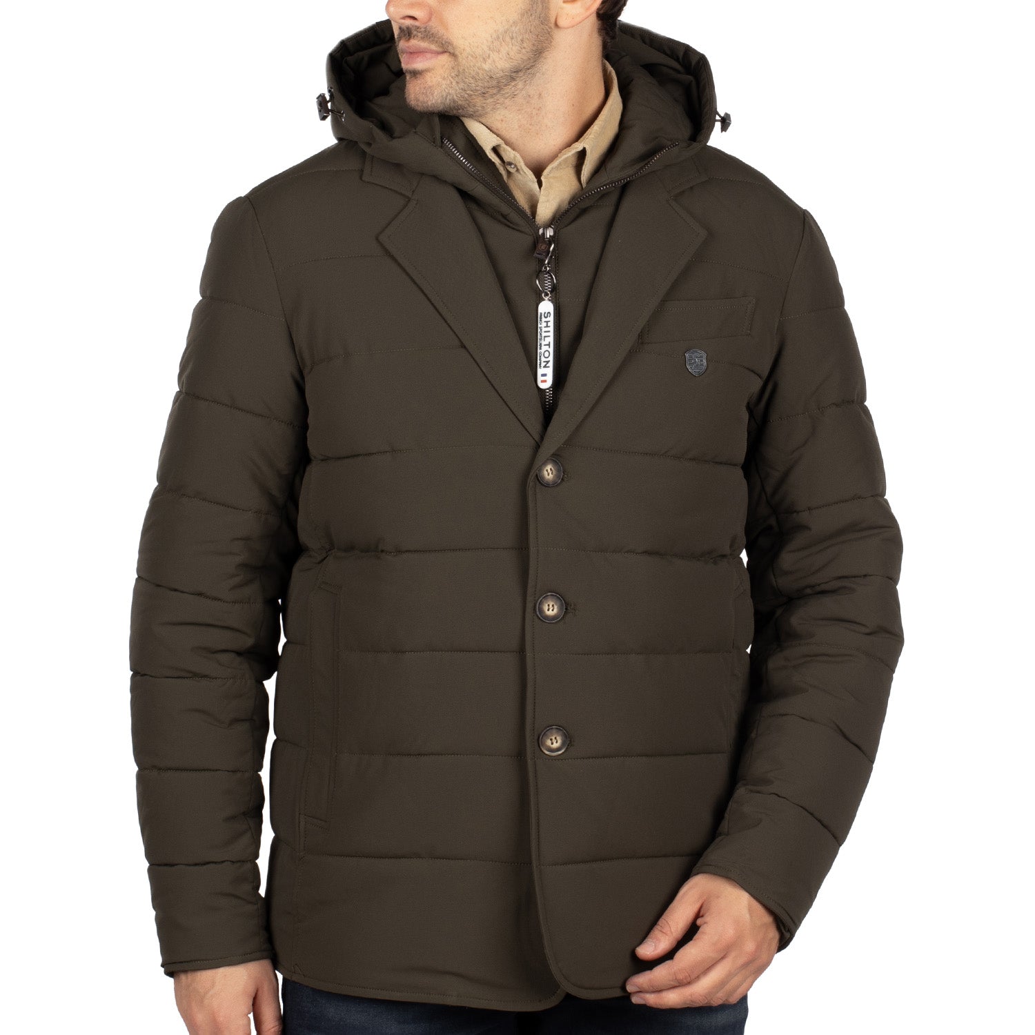 Arosa hooded down jacket