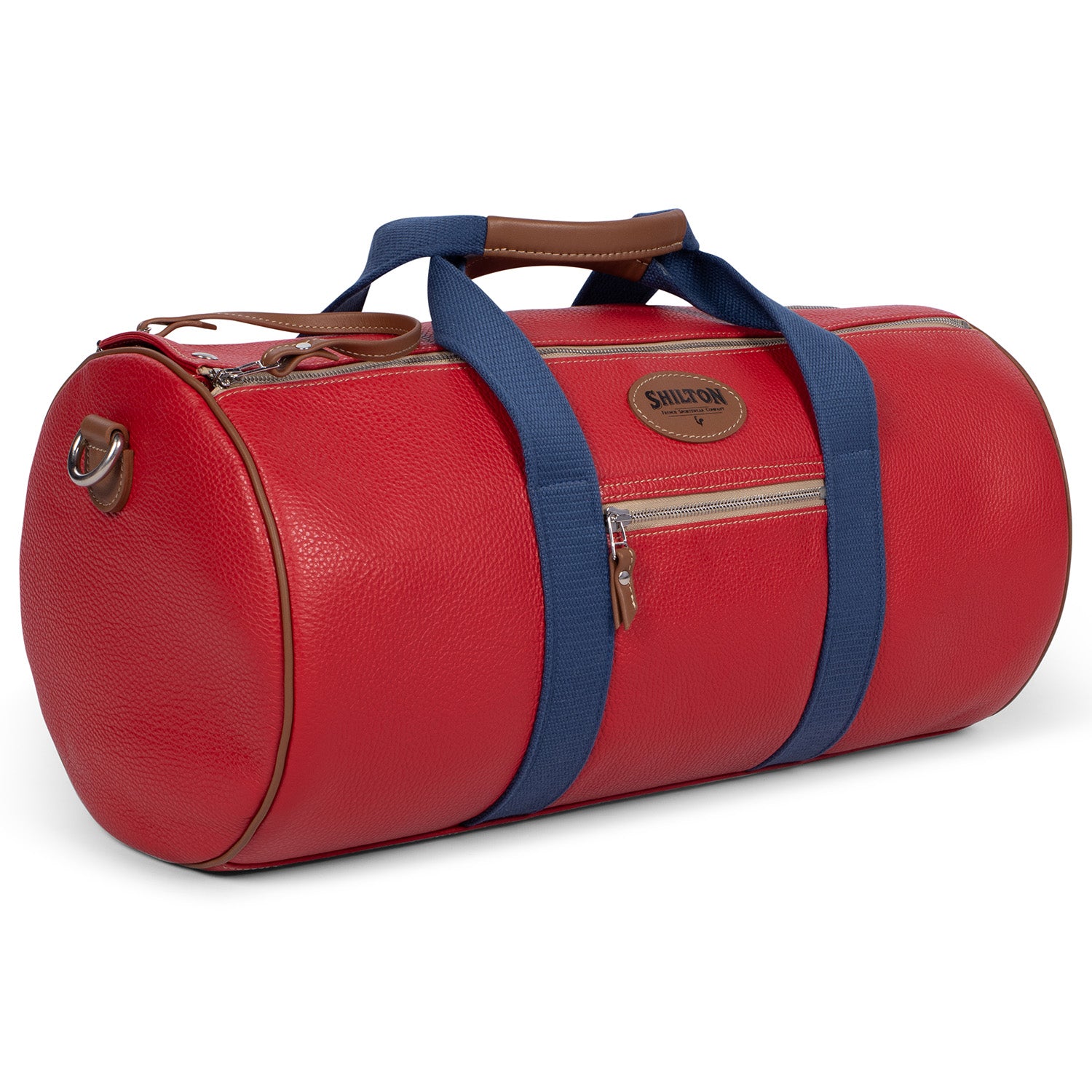 Leather travel bag miss Red - Shilton
