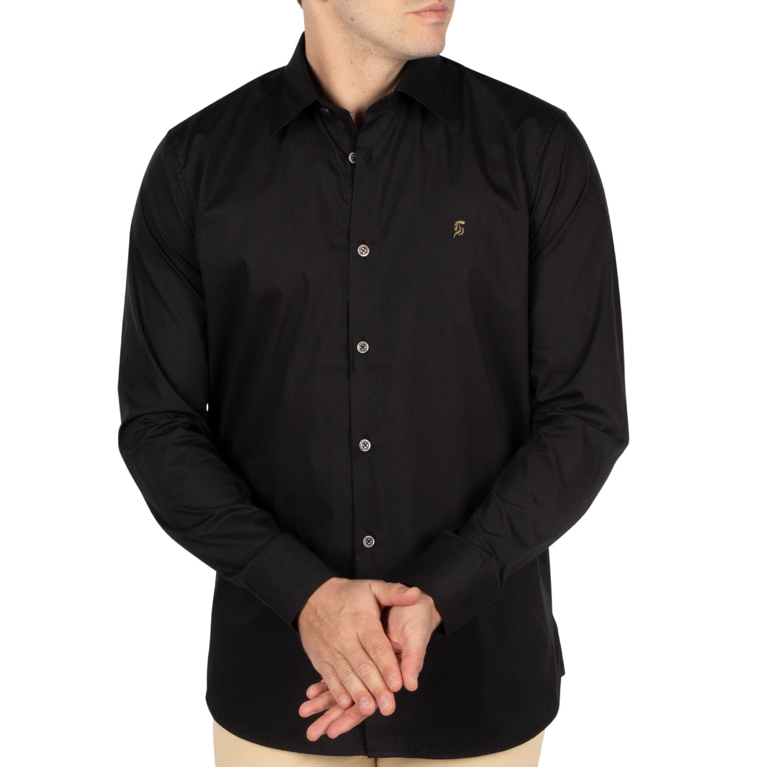Plain black shirt - Shilton