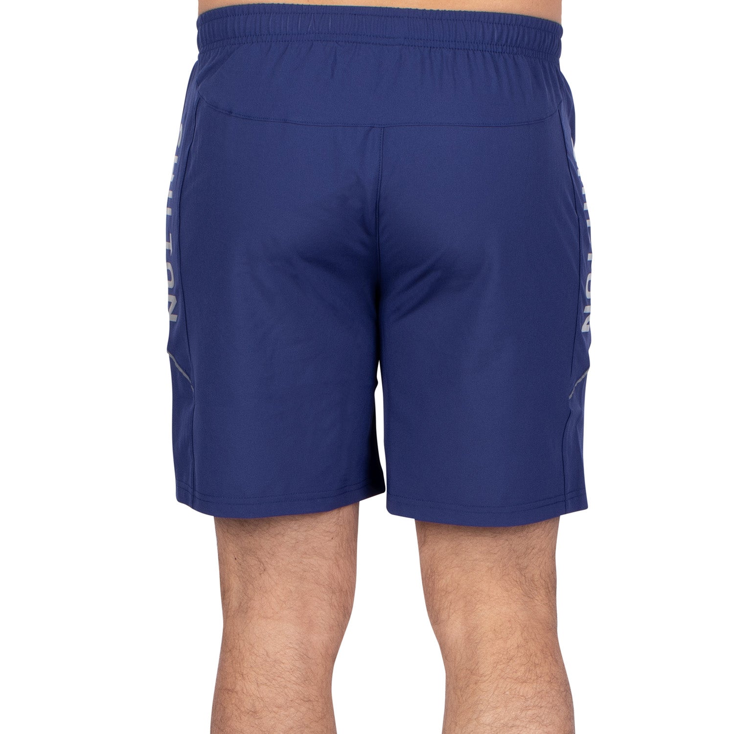 1967 Blue Sport Shorts - back view - Shilton