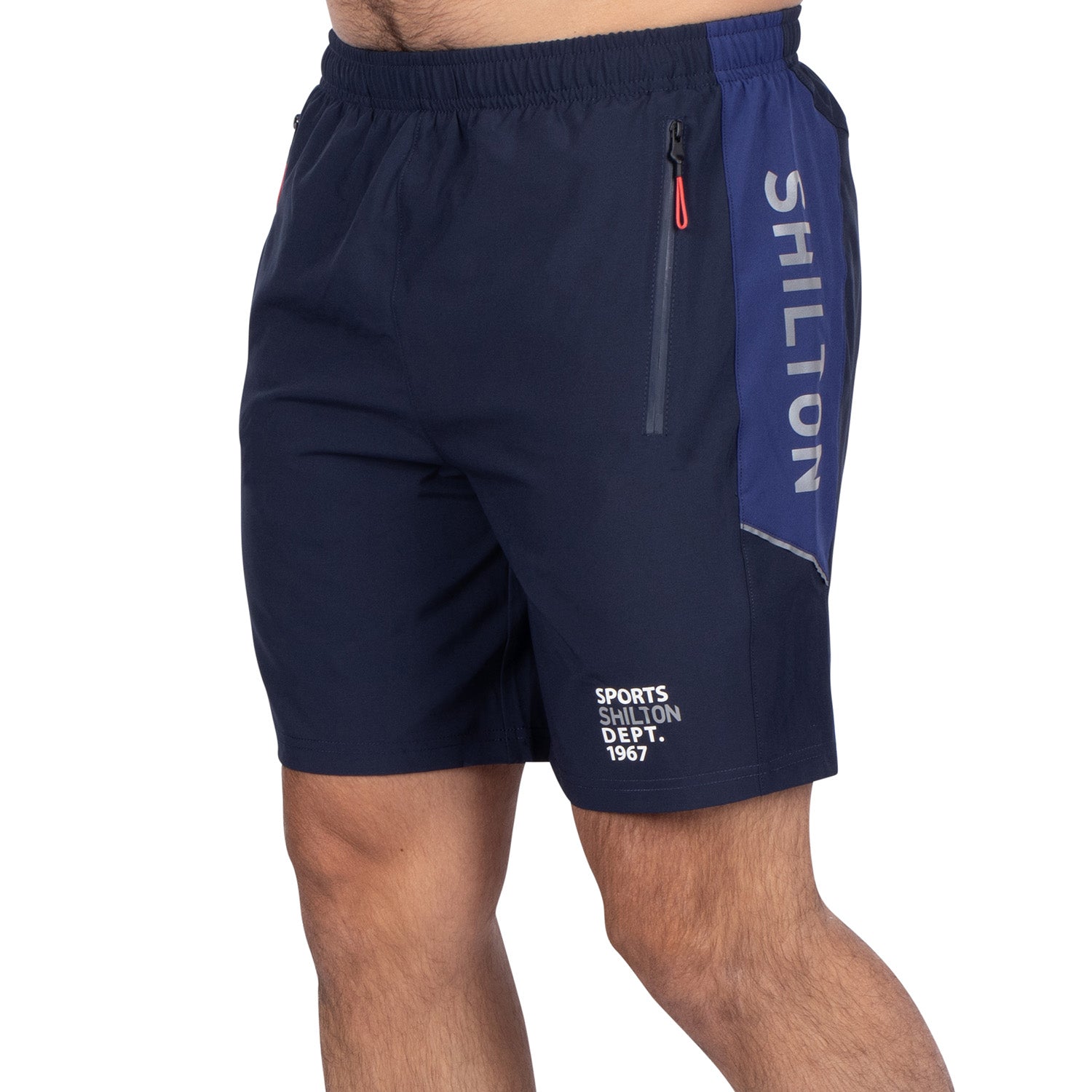 Navy X Indigo two-tone sports shorts - Shilton